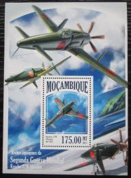 Poštovní známky Mosambik 2013 Japonská váleèná letadla Mi# Block 840 Kat 10€