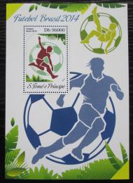 Poštovní známka Svatý Tomáš 2014 MS ve fotbale Mi# Block 971 Kat 10€