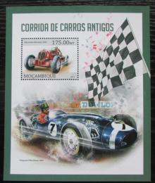 Poštovní známka Mosambik 2013 Historická závodní auta Mi# Block 753 Kat 10€
