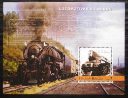 Poštovní známka Guinea-Bissau 2004 Lokomotivy Mi# Block 460 Kat 12€