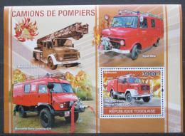 Poštovní známka Togo 2010 Hasièská auta Mi# Block 552 Kat 12€