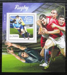Poštovní známka Sierra Leone 2015 Rugby Mi# Block 878 Kat 11€