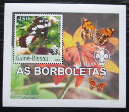 Poštovní známka Guinea-Bissau 2003 Motýli DELUXE Mi# 2483 Block