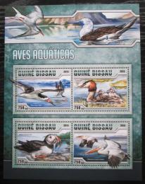 Poštovní známky Guinea-Bissau 2016 Vodní ptáci Mi# 8720-23 Kat 11€