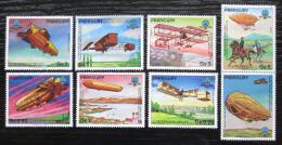 Poštovní známky Paraguay 1984 Historie letectví s kupónem Mi# 3698-3704 Kat 8€
