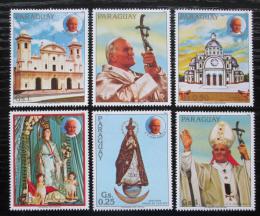 Poštovní známky Paraguay 1983 Papež Jan Pavel II. Mi# 3621-26