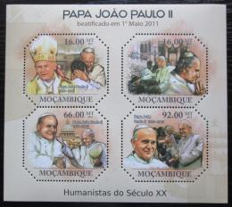 Poštovní známky Mosambik 2011 Papež Jan Pavel II. Mi# 4697-4700 Kat 11€
