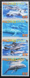 Poštovní známky Maledivy 2009 Elektra tmavá, WWF Mi# 4768-71