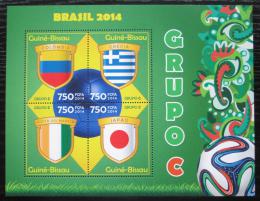 Poštovní známky Guinea-Bissau 2014 MS ve fotbale, skupina C Mi# 7194-97 Kat 12€