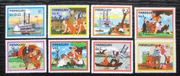 Poštovní známky Paraguay 1985 Román Tom Sawyer s kupónem Mi# 3887-93 Kat 6.50€