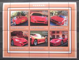 Potovn znmky Guinea-Bissau 2001 Automobily Ferrari Mi# 1755-60 Kat 9 - zvtit obrzek