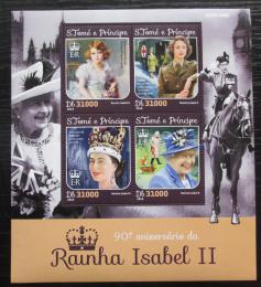 Poštovní známky Svatý Tomáš 2016 Královna Alžbìta II. Mi# 6541-44 Kat 12€