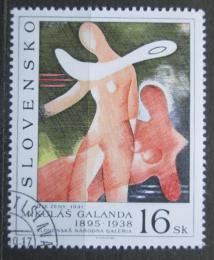 Poštovní známka Slovensko 1995 Umìní, Mikuláš Galanda Mi# 244