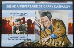 Poštovní známka Guinea 2013 Garri Kasparov, šachy Mi# Block 2215 Kat 16€