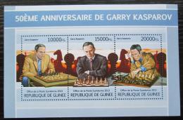 Poštovní známky Guinea 2013 Garri Kasparov, šachy Mi# 9761-63 Kat 20€