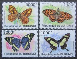 Poštovní známky Burundi 2011 Motýli Mi# 2118-21 Kat 9.50€