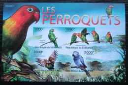 Poštovní známky Burundi 2011 Papoušci neperf. Mi# Block 151 B