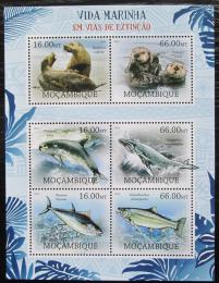 Poštovní známky Mosambik 2012 Ohrožená moøská fauna Mi# 5810-15 Kat 14€