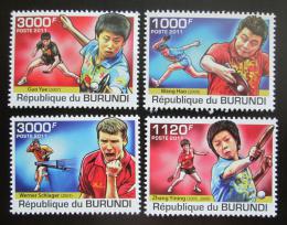 Poštovní známky Burundi 2011 Stolní tenis Mi# 2178-81 Kat 9.50€