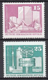 Poštovní známky DDR 1973 Výstavba v DDR Mi# 1853-54