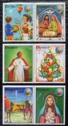 Poštovní známky Paraguay 1984 Vánoce, papež Jan Pavel II. Mi# 3726-31