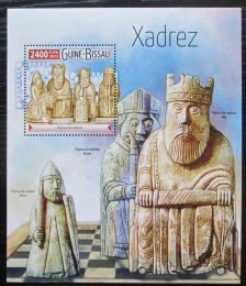 Poštovní známka Guinea-Bissau 2015 Šachové figurky Mi# Block 1405 Kat 9€