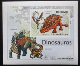 Poštovní známka Svatý Tomáš 2011 Dinosauøi DELUXE neperf. Mi# 4903 B Block 