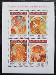 Poštovní známky Mosambik 2014 Umìní, Alfons Mucha Mi# 7150-53 Kat 11€