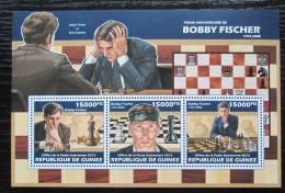 Poštovní známky Guinea 2013 Bobby Fischer, šachy Mi# 10153-55 Kat 18€