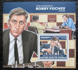 Poštovní známka Guinea 2013 Bobby Fischer, šachy Mi# Block 2315 Kat 16€