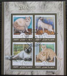 Poštovní známky Džibutsko 2016 Koèky Mi# 1139-42 Kat 10€ - zvìtšit obrázek