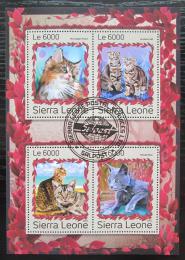 Poštovní známky Sierra Leone 2016 Koèky Mi# 7993-96 Kat 11€