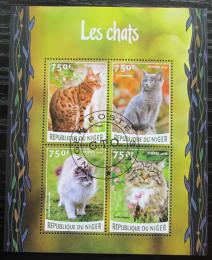Poštovní známky Niger 2016 Koèky Mi# 4127-30 Kat 12€