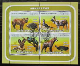 Potovn znmky Guinea-Bissau 2008 Hyeny a ptci Mi# 3824-27 Kat 8