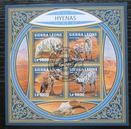 Poštovní známky Sierra Leone 2017 Hyeny Mi# 9210-13 Kat 11€