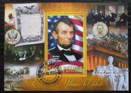 Poštovní známka Pobøeží Slonoviny 2013 Prezident Abraham Lincoln Mi# N/N