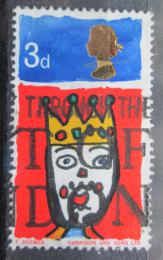Potovn znmka Velk Britnie 1966 Vnoce, dtsk kresba Mi# 442 - zvtit obrzek