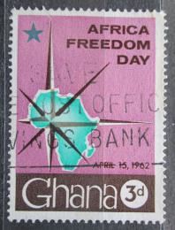 Potovn znmka Ghana 1962 Mapa Afriky Mi# 118