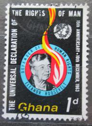 Potovn znmka Ghana 1963 Eleanor Roosevelt Mi# 166