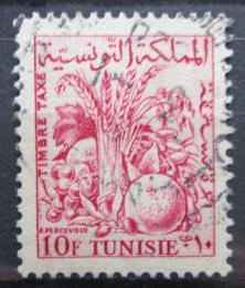 Potovn znmka Tunisko 1957 Zemdlsk produkty, doplatn Mi# 72