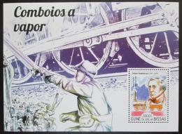 Poštovní známka Guinea-Bissau 2015 Parní lokomotivy Mi# Block 1344 Kat 11€
