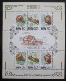 Poštovní známky KLDR 1997 Asijští šneci Mi# 3983-85 Bogen 