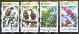Poštovní známky Svatý Tomáš 2014 Papoušci Mi# 5820-23 Kat 10€