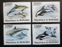 Poštovní známky Burundi 2011 Delfíni Mi# 2054-57 Kat 9.50€ 