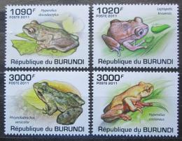 Poštovní známky Burundi 2011 Žáby Mi# 2062-65 Kat 9.50€