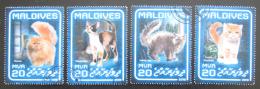Poštovní známky Maledivy 2018 Koèky Mi# 7583-86 Kat 10€