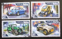 Poštovní známky Maledivy 2014 Automobily Renault Mi# 5218-21 Kat 11€
