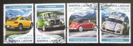 Poštovní známky Sierra Leone 2018 Závodní automobily Mi# 9594-97 Kat 11€