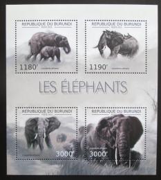 Poštovní známky Burundi 2012 Slon africký Mi# 2833-36 Kat 10€