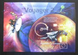 Potovn znmka Burundi 2012 Voyager 2, 35. vro neperf. Mi# Block 320 B - zvtit obrzek